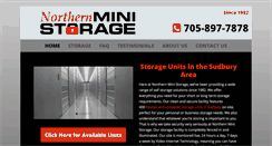 Desktop Screenshot of northernministorage.com