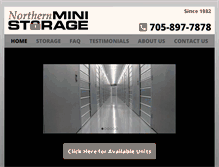 Tablet Screenshot of northernministorage.com